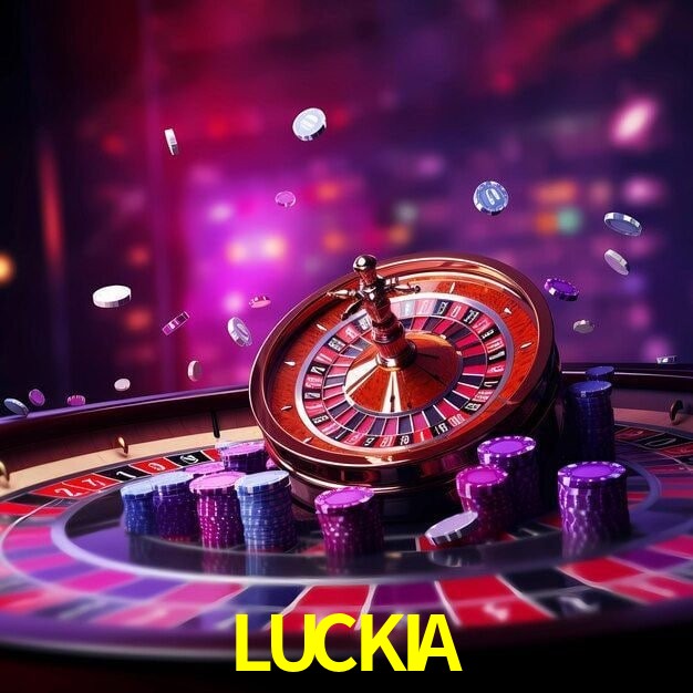 LUCKIA Casino - juegos, cajero y retiros Lobby LUCKIA Casino con mesas, rodillos, cajero y acceso móvil seguro